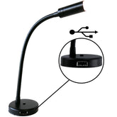 LED Flexibel lese og køyelampe m/USB